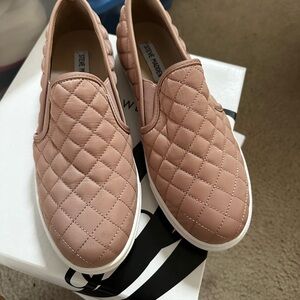 Steve Madden Quilted Blush Slip-On Sneakers